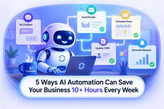 5 Ways AI Automation Can Save Your Business 10+ Hours Every Week — by WebCrux